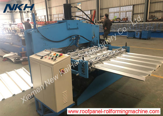 Color Customized Roofing Sheet Crimping Machine For Roofing / Trapezoidal Profile