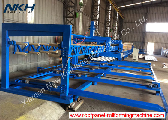 Beli Peralatan Bantu Biru Kehabisan Stacker Untuk Mesin Pembentuk Lembaran Bergelombang Lapisan Ganda online manufacture