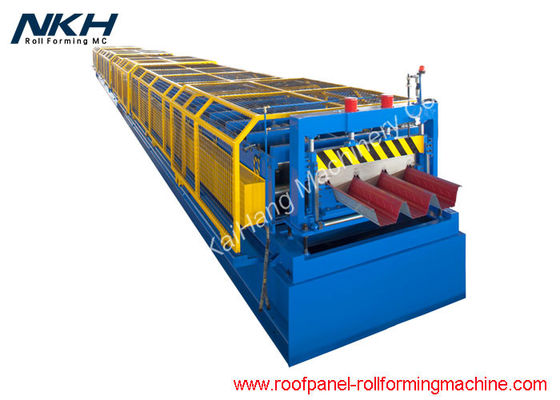 Beli Mesin Pembuat Ubin Lantai Biru Roll Forming Line Untuk Bridge Deck Panel online manufacture