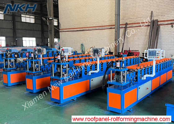 CE Metal Stud Truss Channel Roll Forming Machine Untuk U Section Light Green House