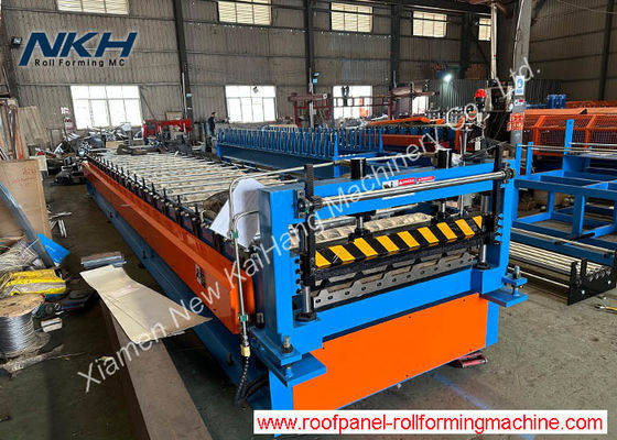 Mesin Membentuk Roof Panel Metal Roll Forming Machine Metal Roofing Machine Kapal ke Arab Saudi