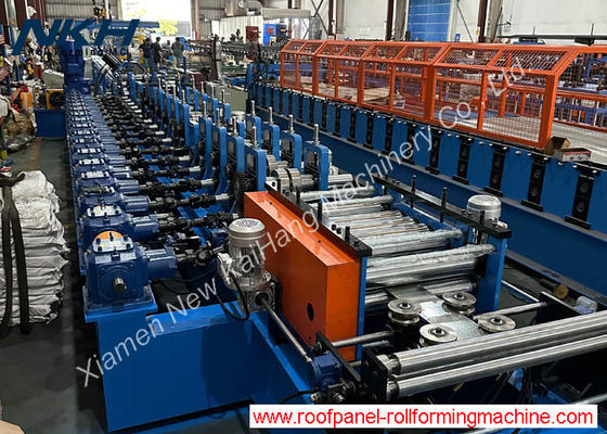 C Bagian Purlin Roll Forming Machine Otomatis Mengubah Otomatis Menumpuk