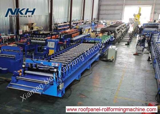 High Speed Roof Panel Roll Forming Machine with Stacker Roof Making Machine Mesin pembuatan atap dengan kecepatan tinggi