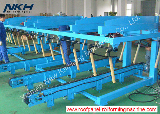 Pneumatic stacker untuk atap / logam decking roll membentuk mesin, single / dual layer, desain pertukaran cepat
