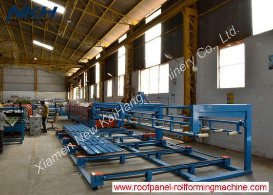 Single Layer Pneumatic Stacker Pengoperasian Yang Mudah Untuk Mesin Profil Bergelombang