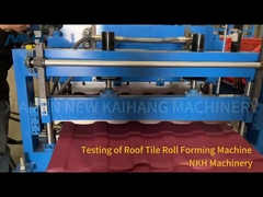 Precision Metal Roof Tile Roll Forming Machine dengan servo motor drive