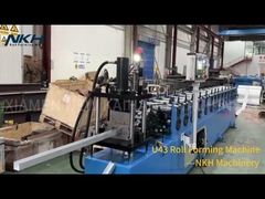 U Channel Roll Forming Machine tes berjalan sebelum pengiriman