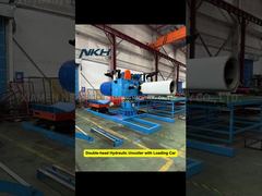 Uncoiler Hidraulik Kepala Ganda 5Ton dengan Mobil Pemuatan